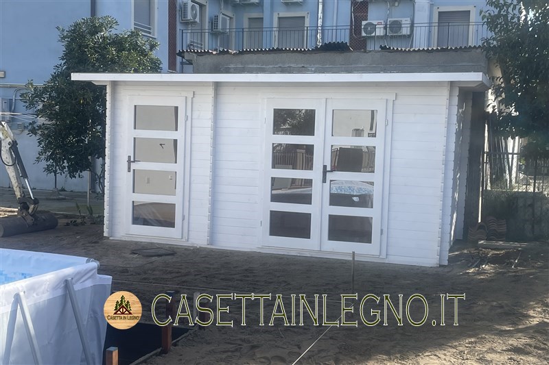 CASETTA IN LEGNO.IT CASA IN LEGNO CON PARETE DIVISORIA 4,60X2,60